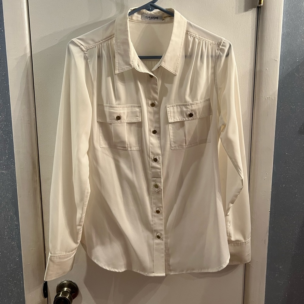 Calvin Klein Silky Button Down